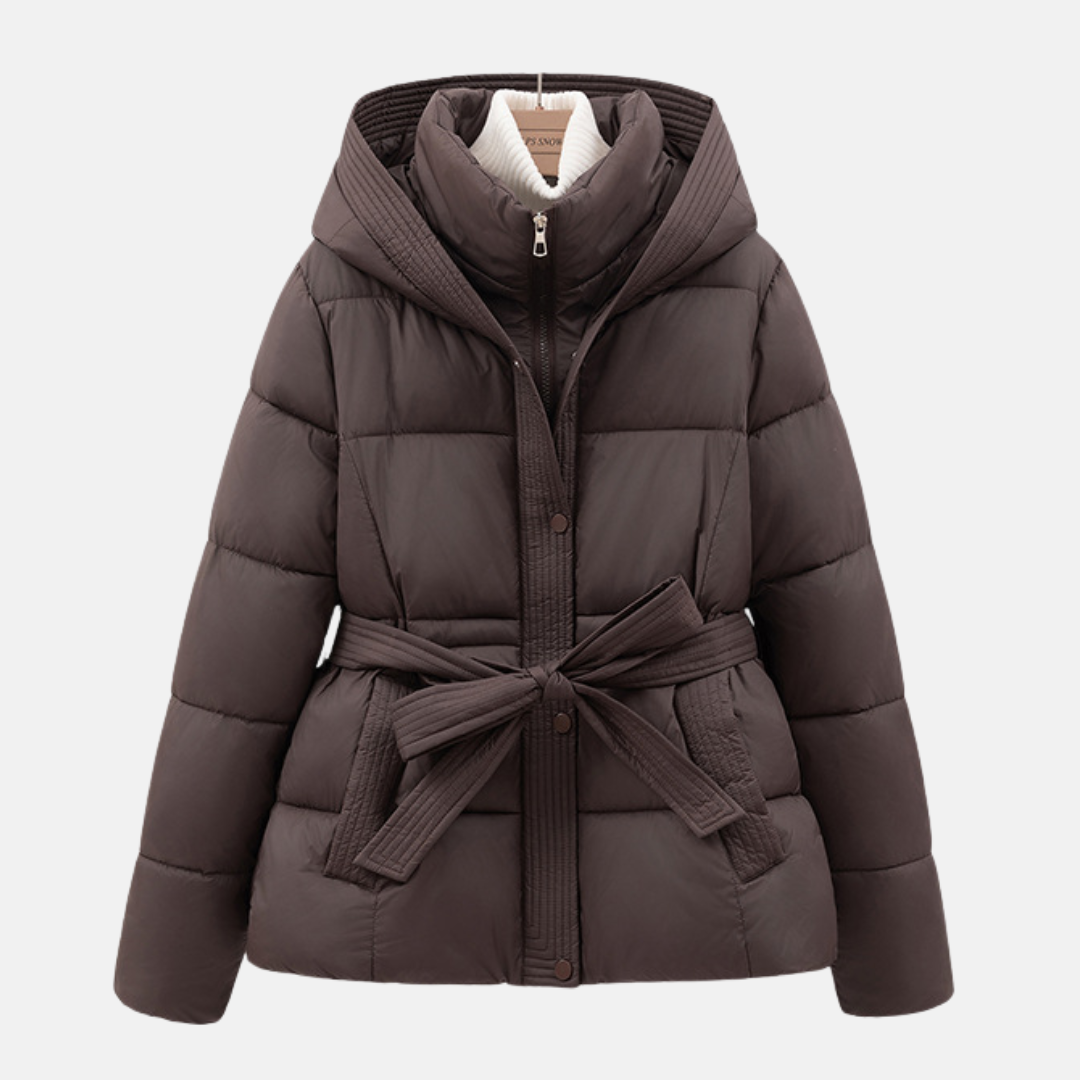 Women's Warm Padded Parka Jacket with Hood