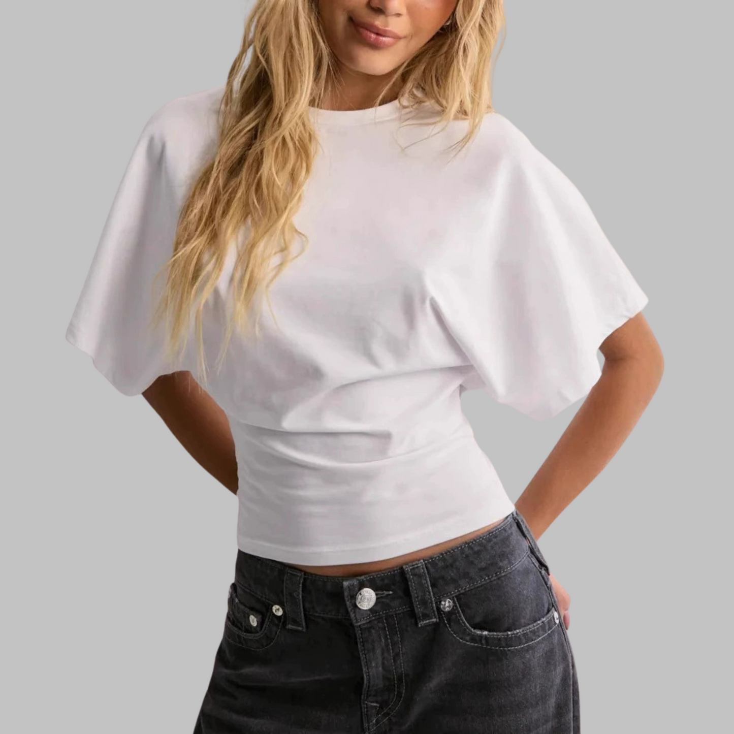 Relaxed Fit Short Sleeve Crew Neck Tee