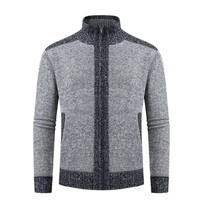 Thick Insulated Men's Fleece Lined Zip Up Jacket
