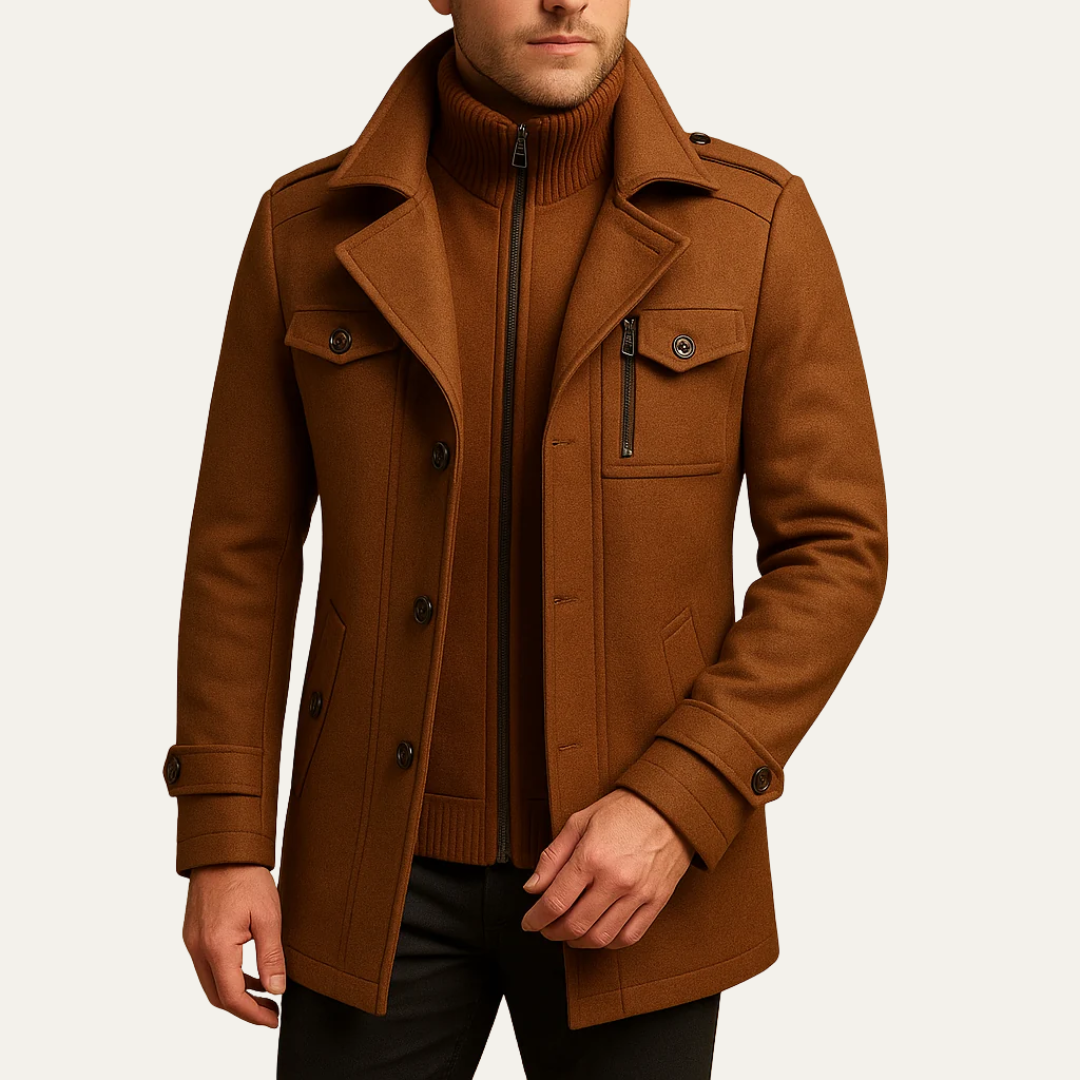 Men's Warm Waterproof Insulated Parka Jacket