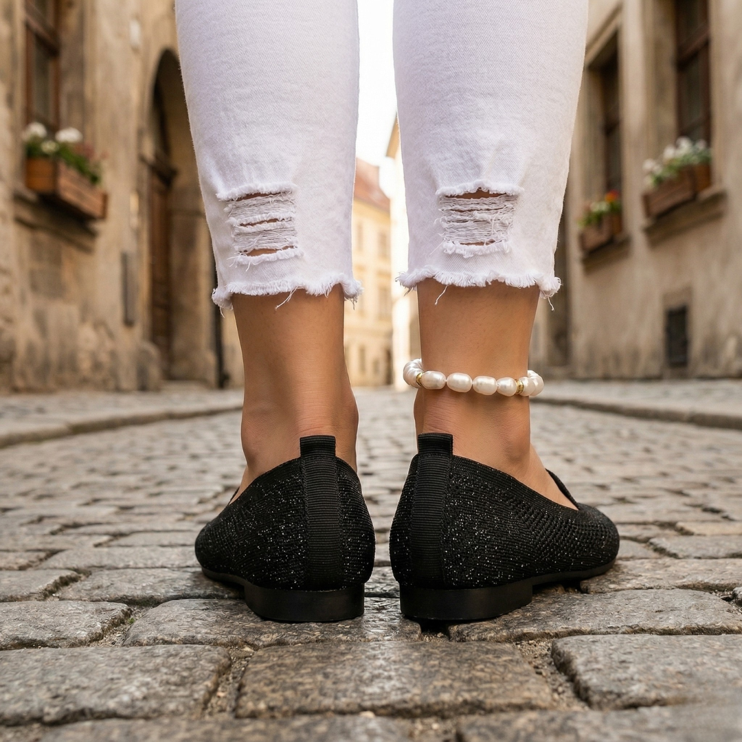 Comfortable Sparkle Flat Shoes for Women Everyday Wear