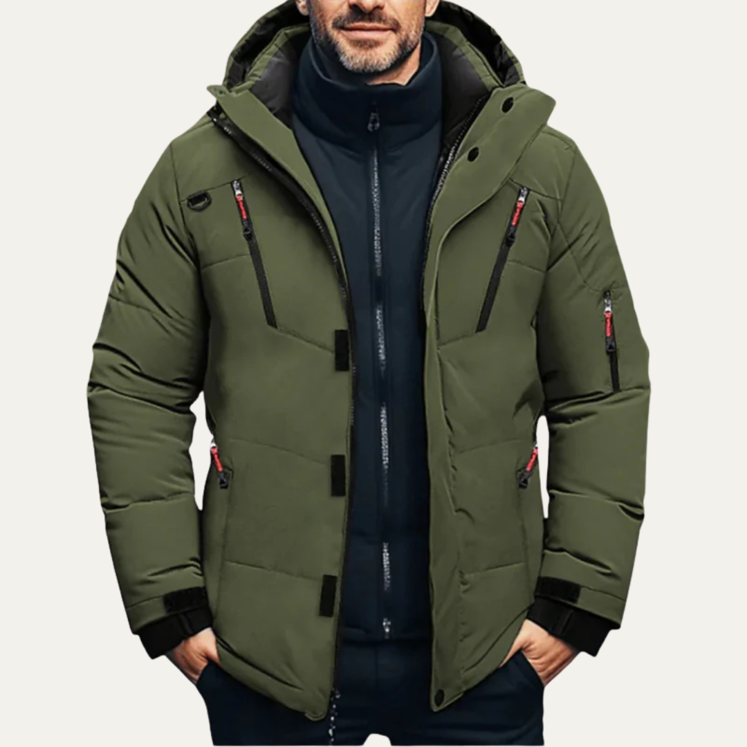 Warm Insulated Waterproof Men's Parka Coat