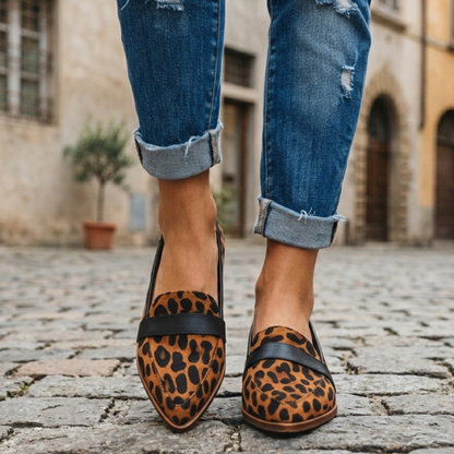 Classic Slip On Women's Loafers Flat Dress Shoes