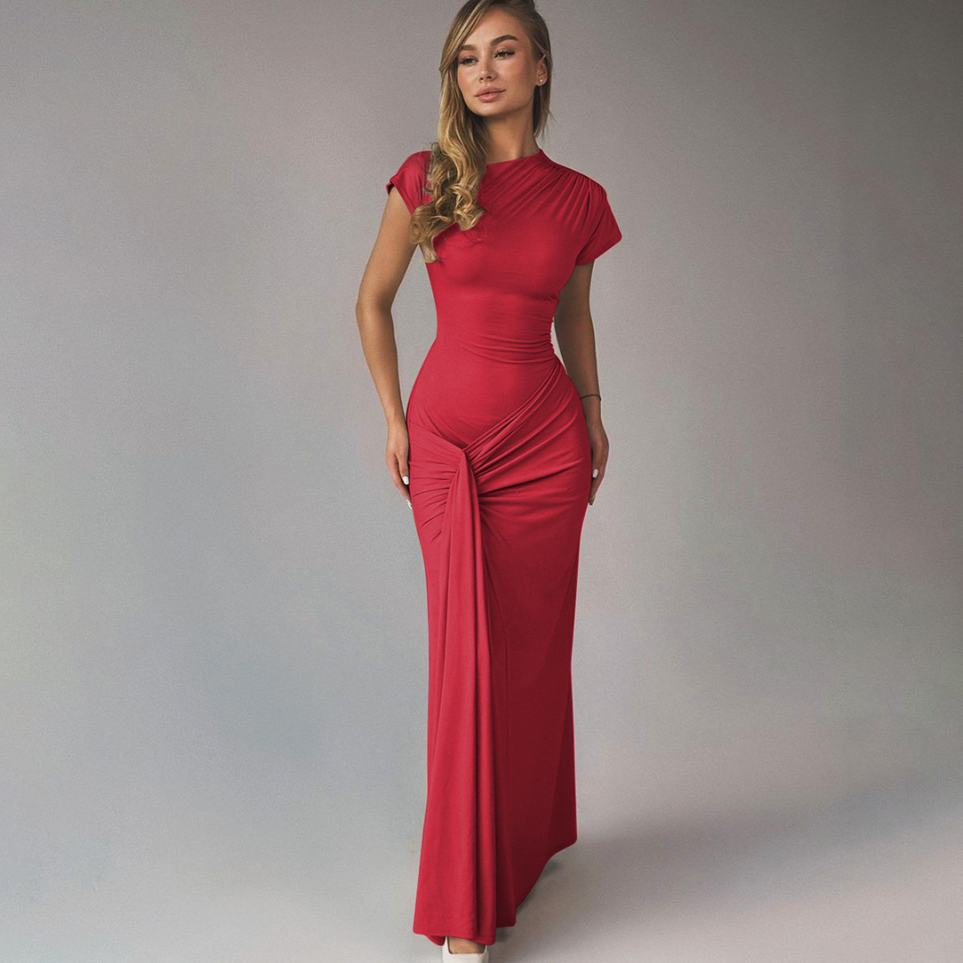 Chic Bodycon Wrap Formal Evening Dress