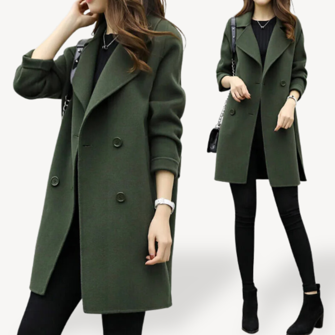 Warm Luxury Wool Women's Winter Coat