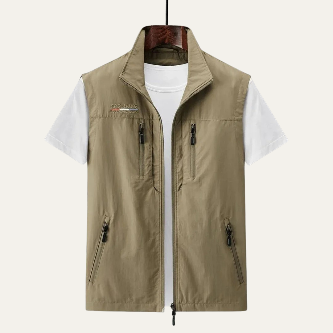 Waterproof Outdoor Zipper Vest for Men