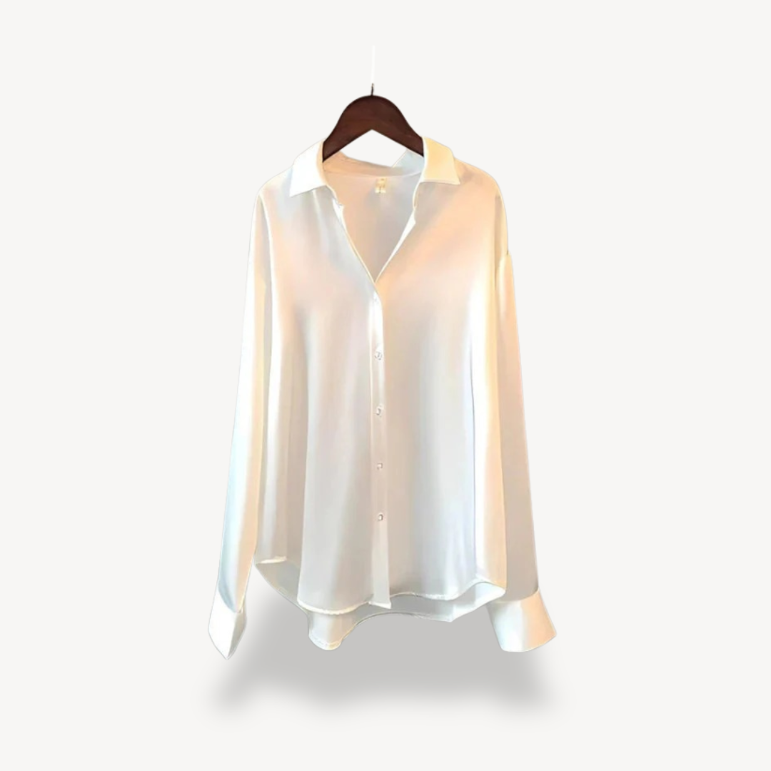 Soft Elegant Long Sleeve Ladies Blouse - OutfitLondon