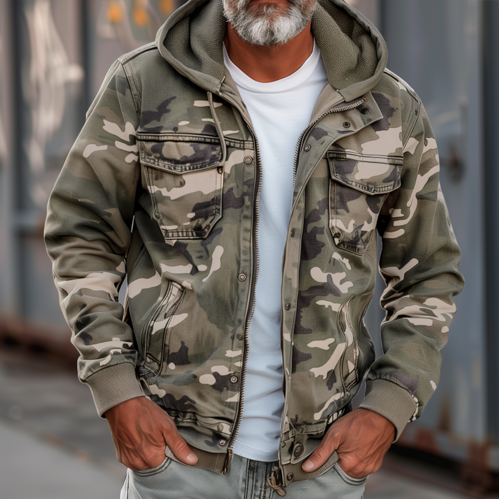 Insulated Camouflage Winter Coat