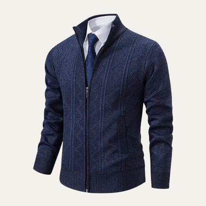 Warm Men's Crew Neck Winter Knit Sweater