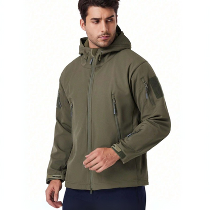 Stylish Men's Military Hooded Jacket