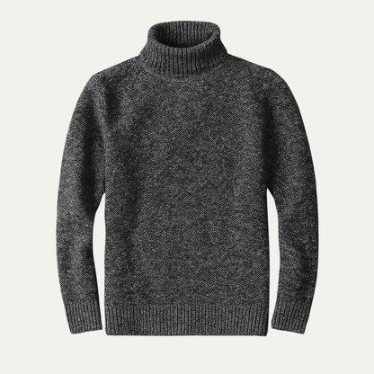 Warm Merino Wool Turtleneck Sweater for Men