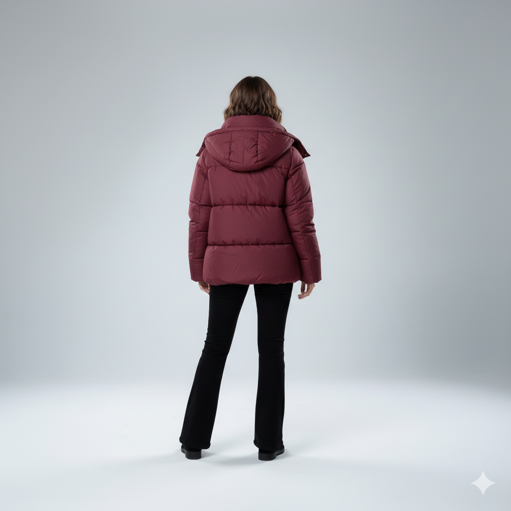 Warm Padded Parka Coat for Women
