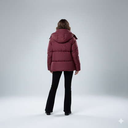 Warm Padded Parka Coat for Women