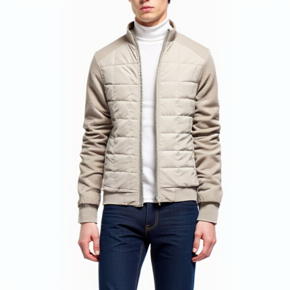 Warm Insulated Full Zip Puffer Coat - OutfitLondon