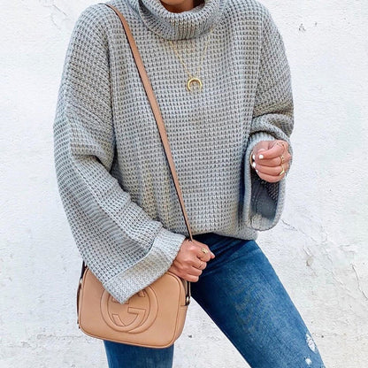 Cozy Ladies Crew Neck Winter Pullover Sweater