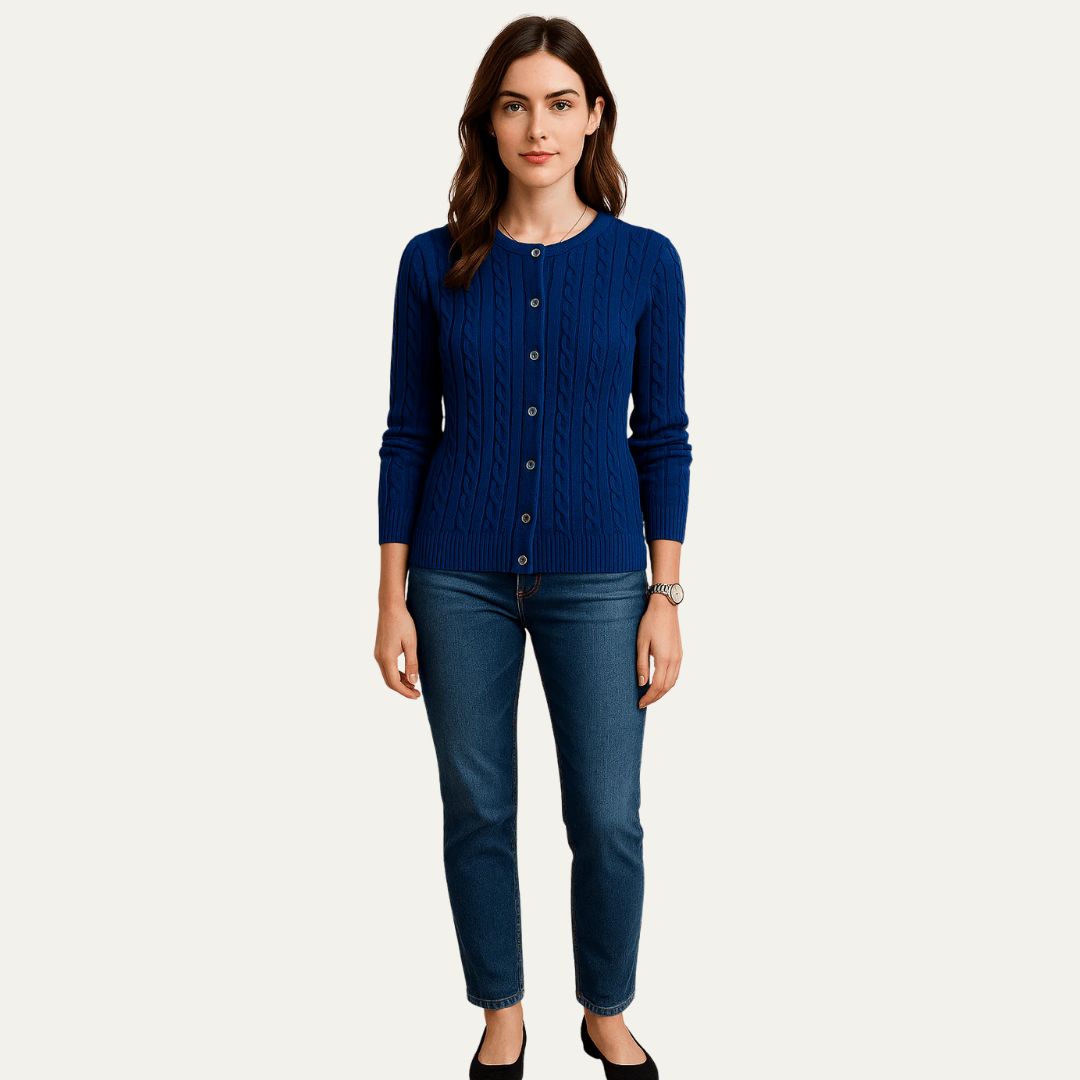 Soft Button Front Knit Women's Cardigan