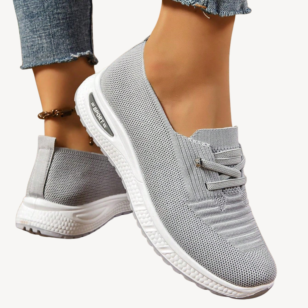 Comfortable Grey Arch Support Sneakers