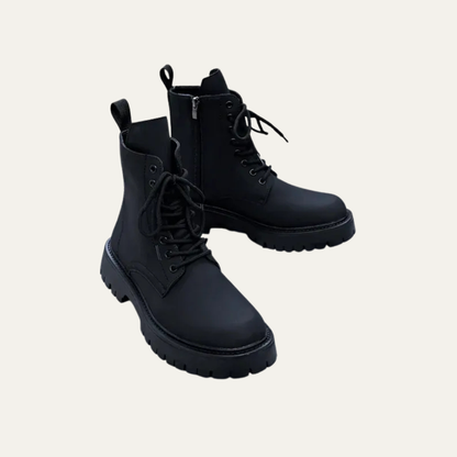Men's Glossy Lace Up Ankle Boots