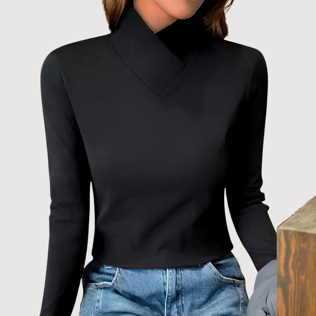 Chic Round Neck Blouse