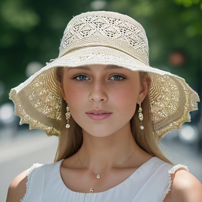 Stylish Collapsible Large Brim Beach Hat