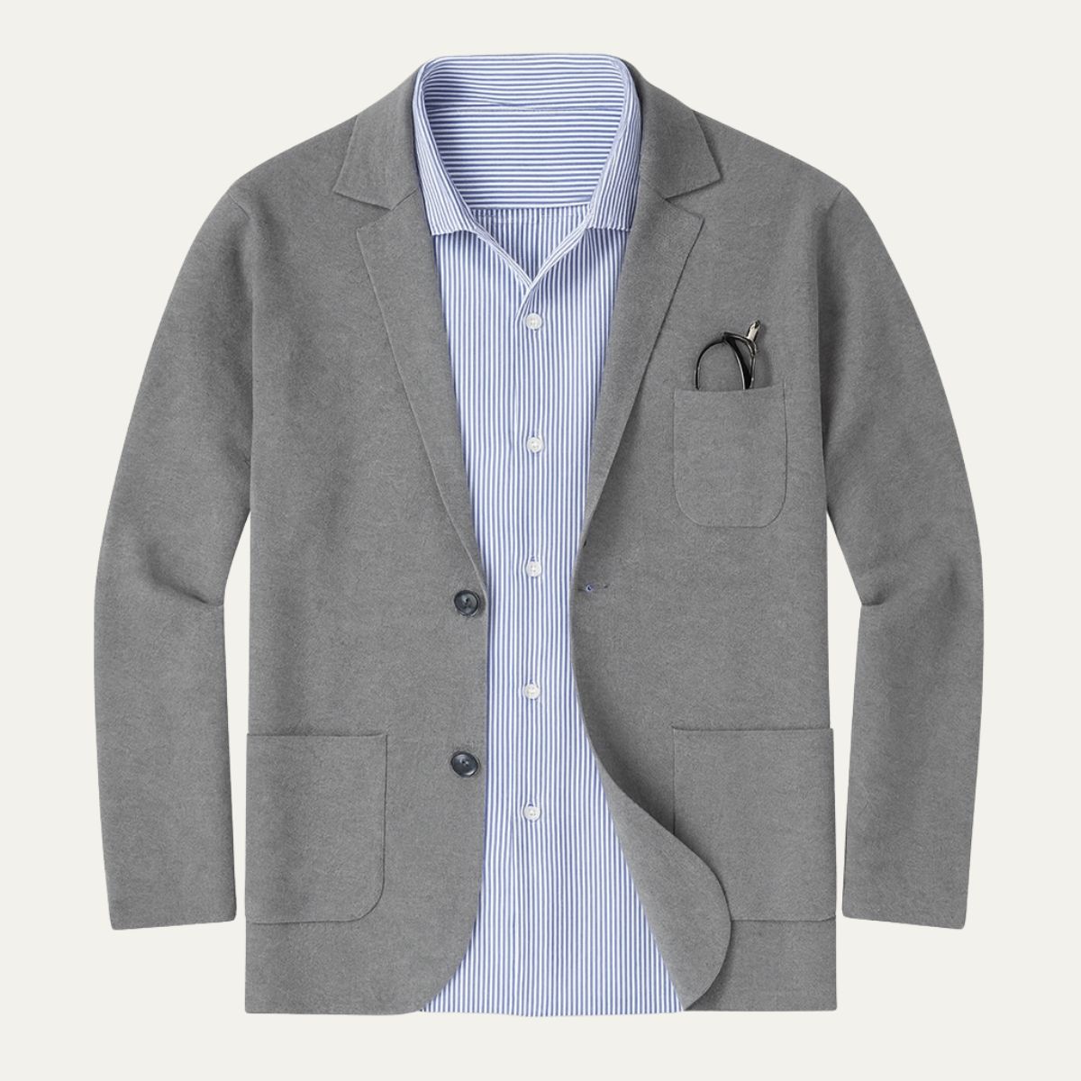 Lightweight Beige Summer Blazer for Men - OutfitLondon