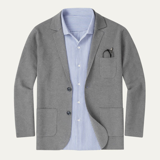 Lightweight Beige Summer Blazer for Men - OutfitLondon