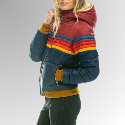 Warm Hooded Down Women's Coat