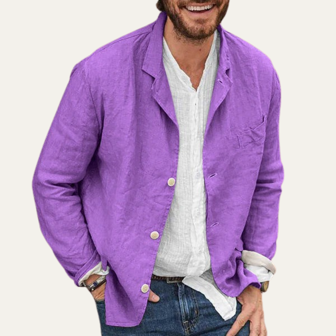 Comfortable Summer Linen Blazer for Men