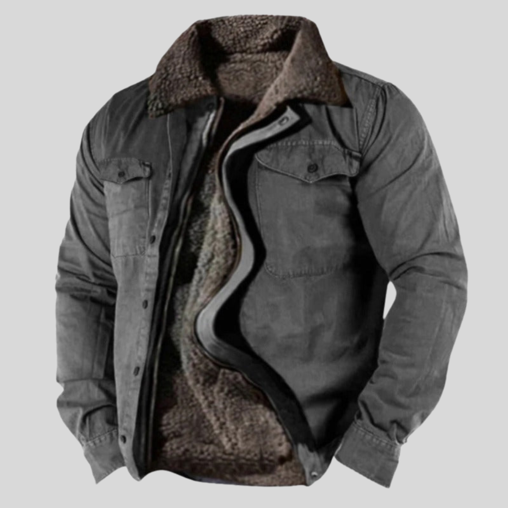 Warm Waterproof Men's Fleece Coat