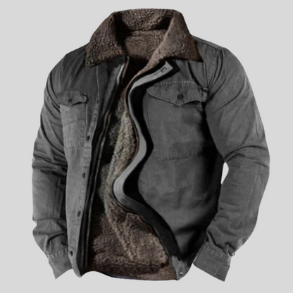 Warm Waterproof Men's Fleece Coat