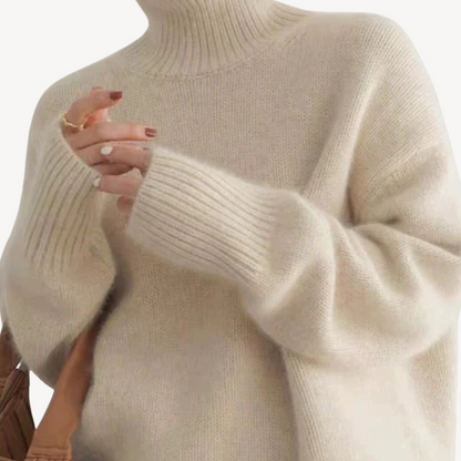 Textured Knit Pullover Sweater for Ladies - OutfitLondon