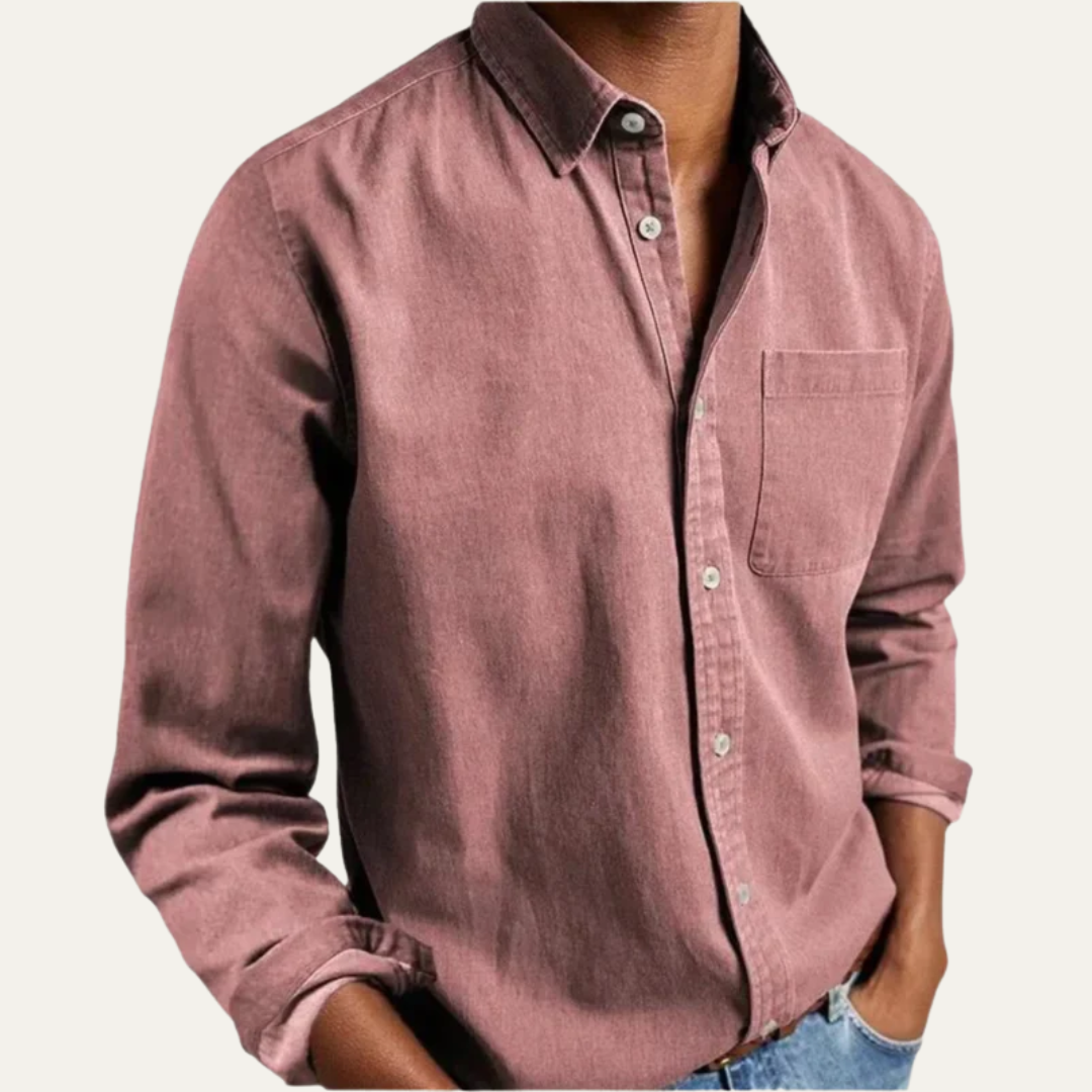 Men's Traditional White Button Down Shirt
