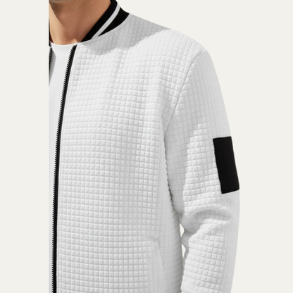 Relaxed Fit Quarter Zip Pullover Sweater