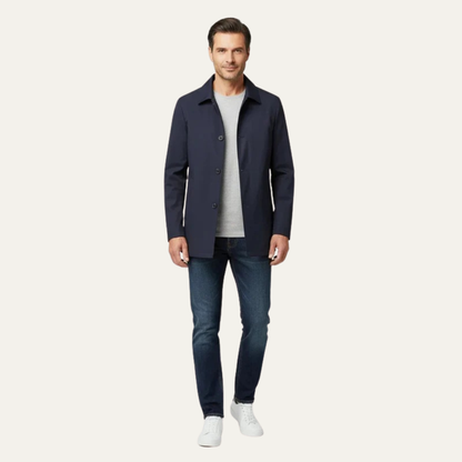 Timeless Fit Straight Cut Mens Coat