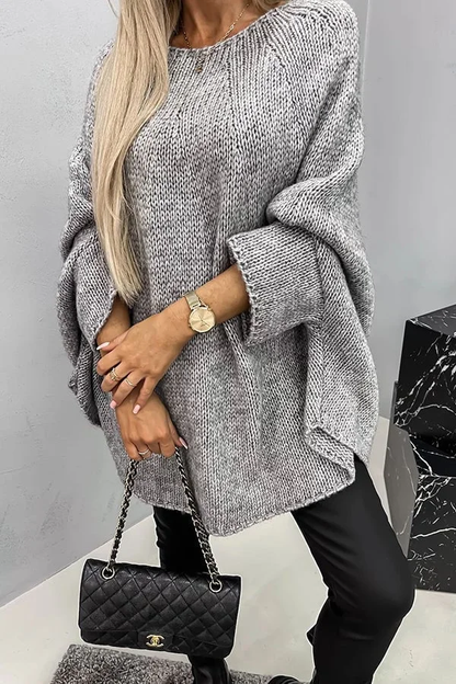 Cozy Ladies Oversized Crew Neck Jumper