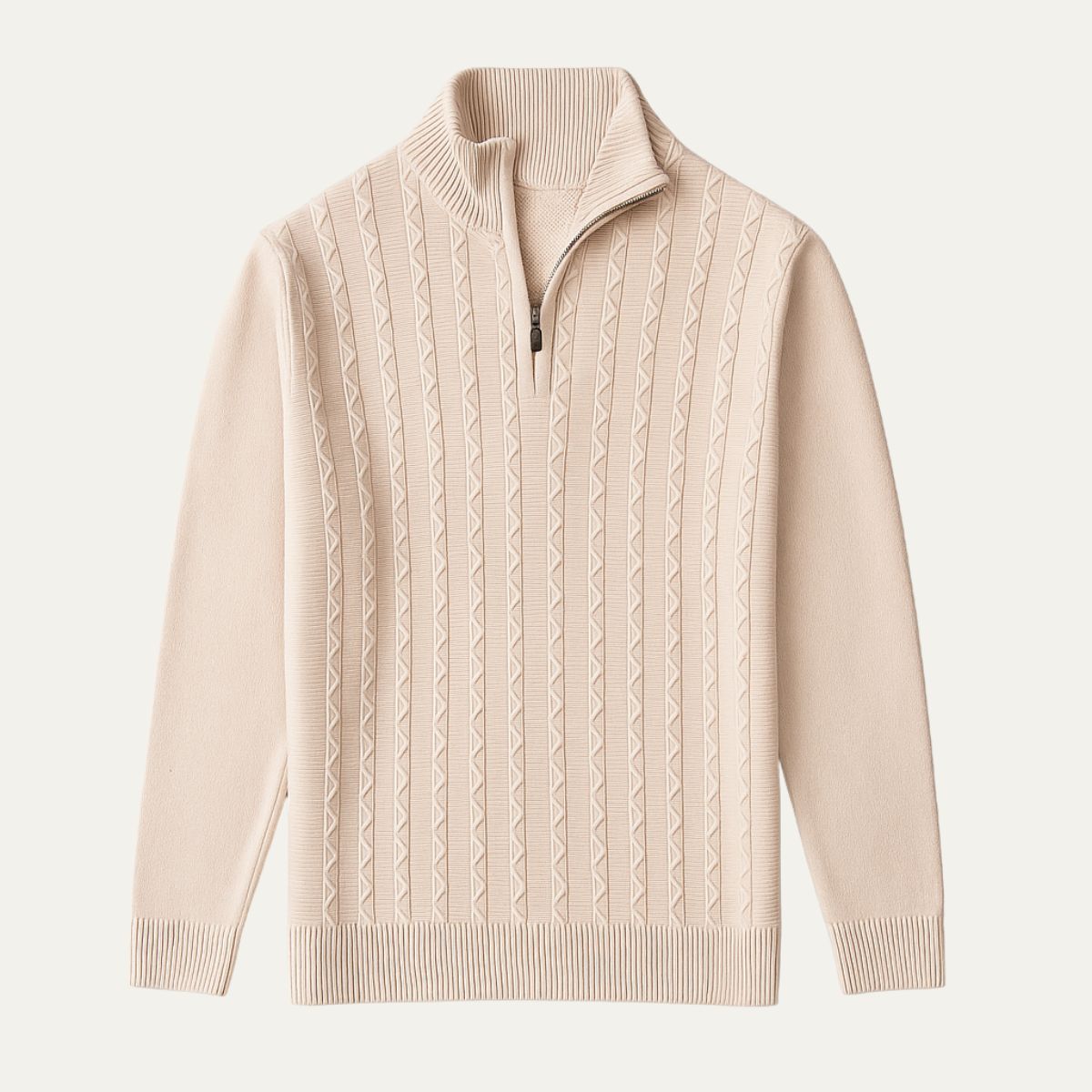 Warm Mens Half Zip Fleece Jumper - OutfitLondon