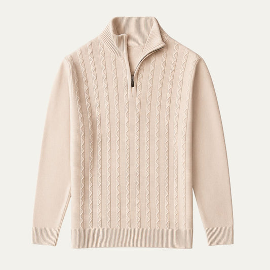 Warm Mens Half Zip Fleece Jumper - OutfitLondon