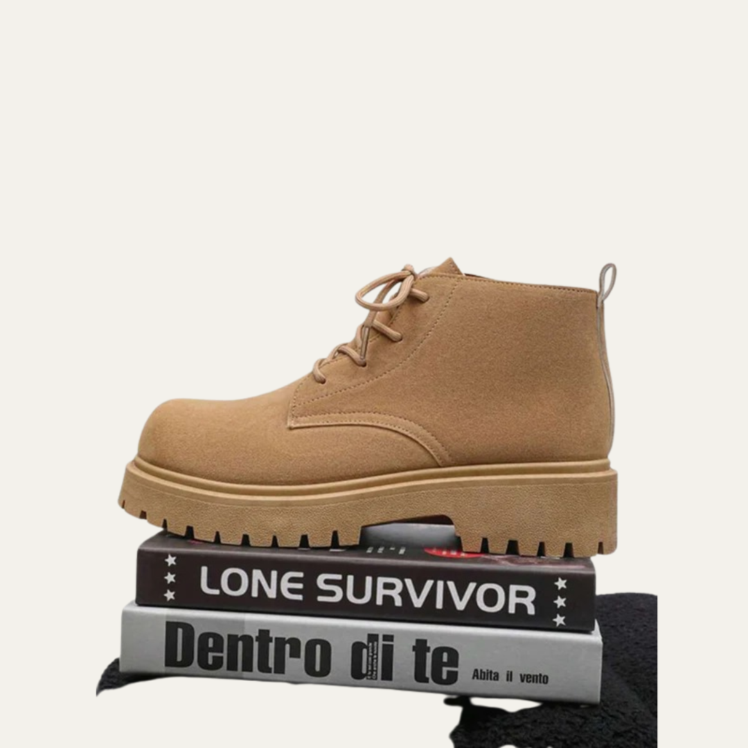 Classic Men's Leather Hiking Ankle Boots