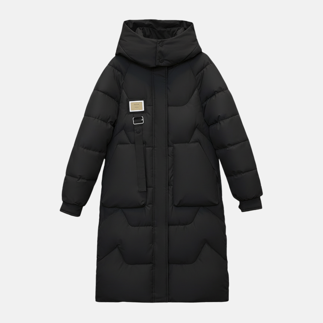 Warm Long Parka Coat for Women - Oversized Quilted Design