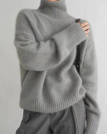 Warm Luxurious Cashmere Turtleneck Sweater