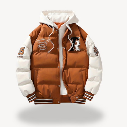 Waterproof Mens Insulated Hooded Jacket