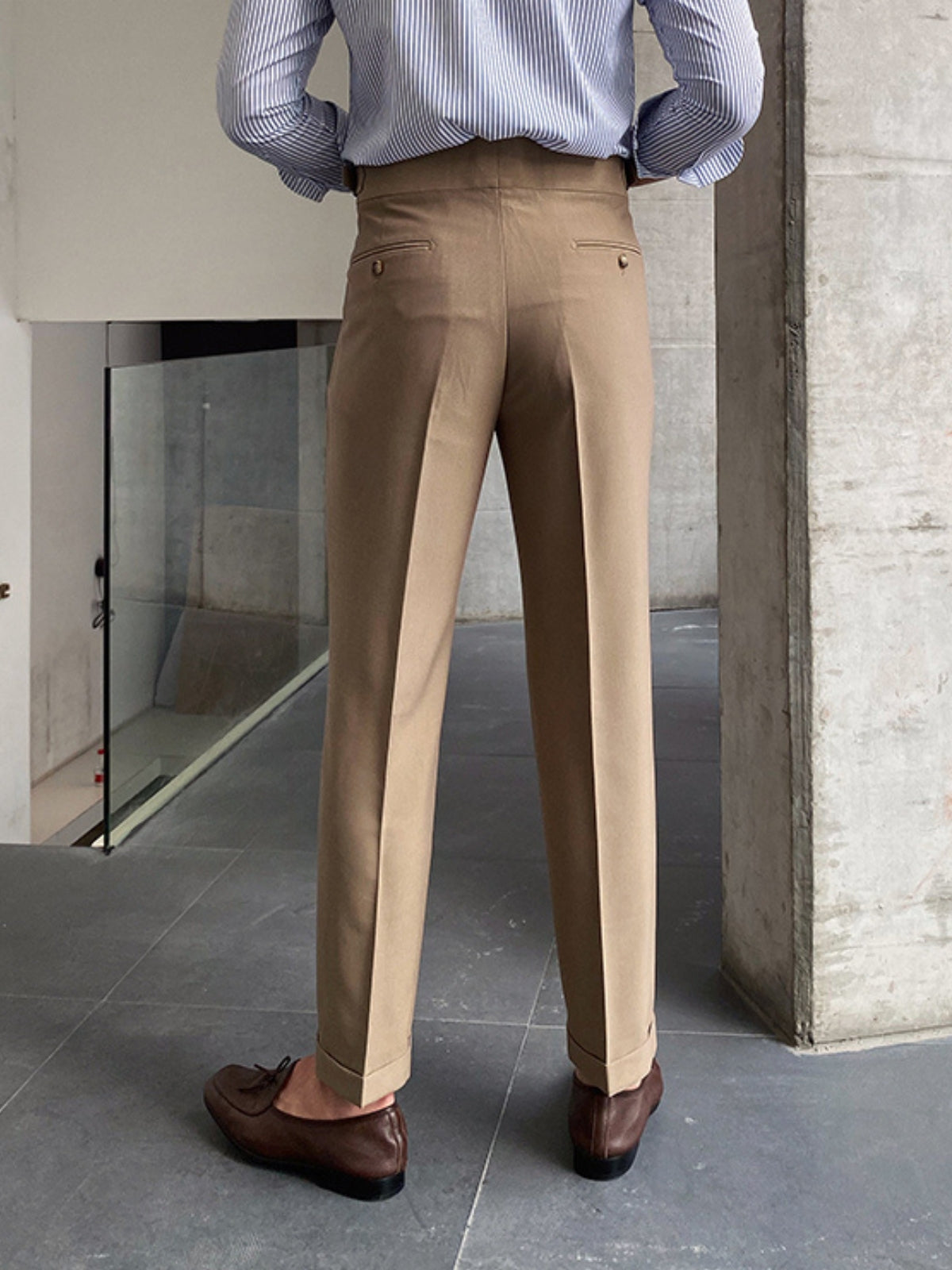 Men's Gurkha Pants Wool Tan