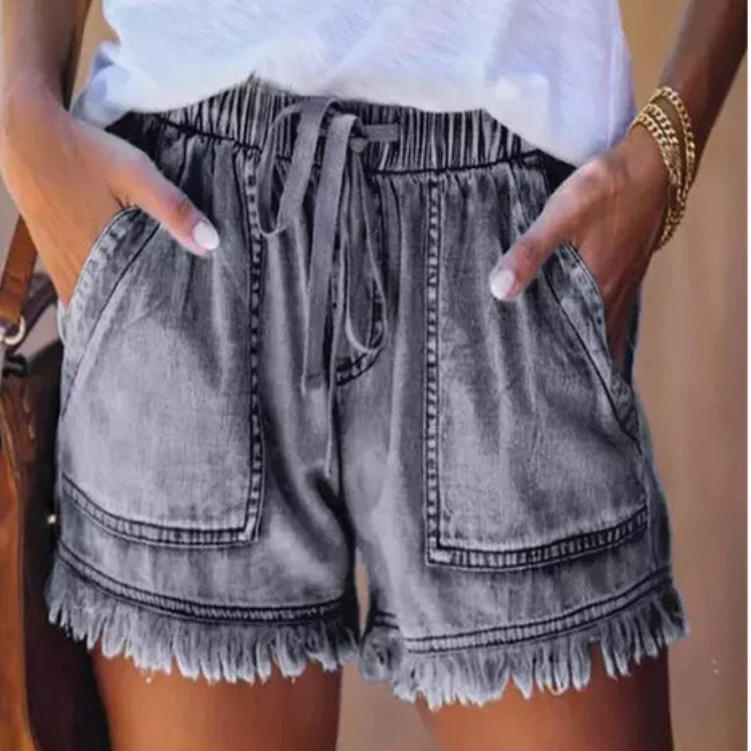 Comfortable Elastic Waist Relaxed Fit Shorts - OutfitLondon