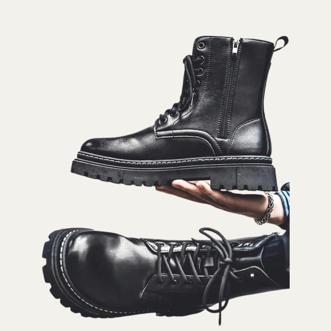 Tough Lace Up High Ankle Boots for Men
