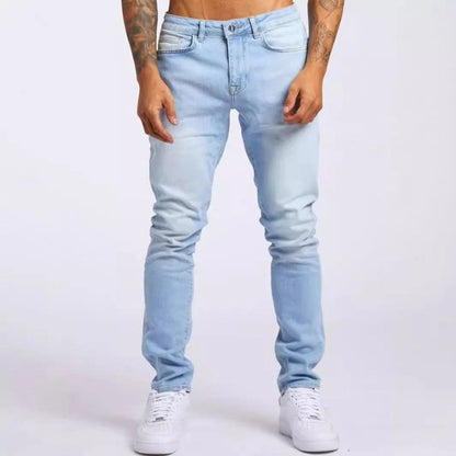 Slim Fit Vintage Straight Leg Jeans