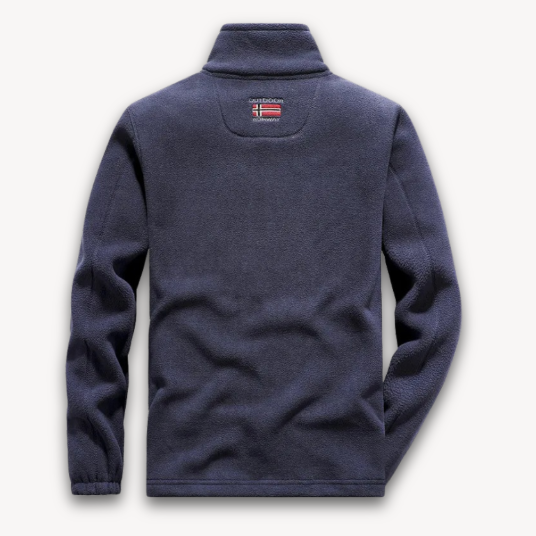 Warm Mens Fleece Coat Full Zip Jacket