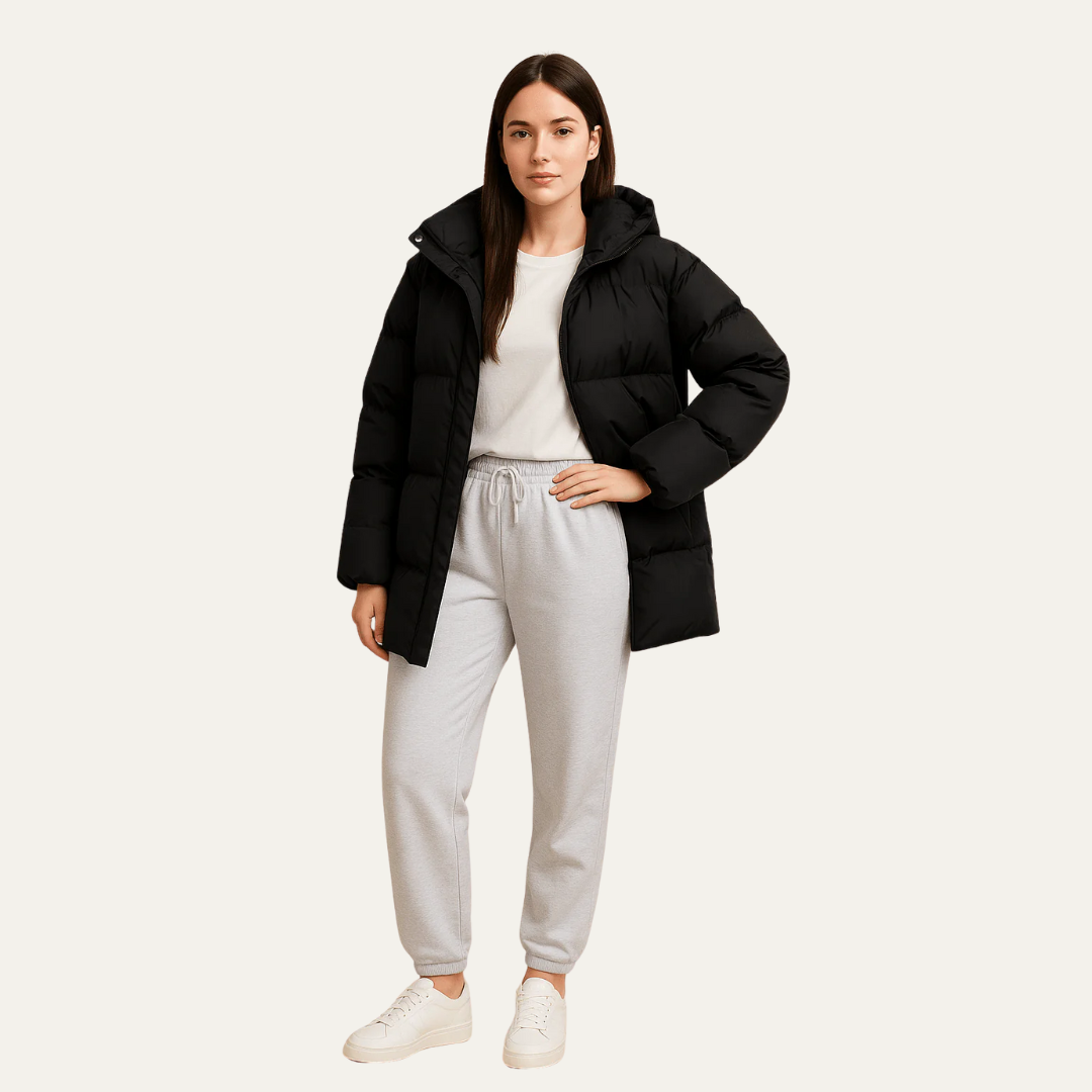Warm Short Down Filled Puffer Coat