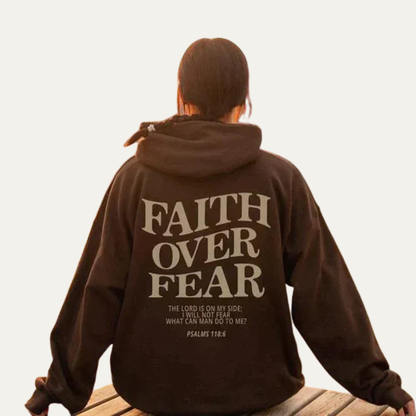 Spiritual Quote Graphic Hooded Sweatshirt