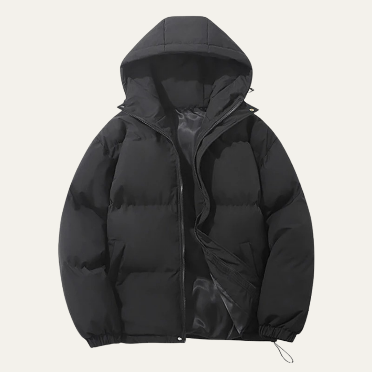Warm Men's Puffer Hooded Parka Jacket