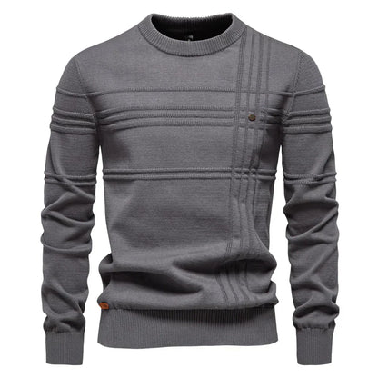 Classic Men's Patterned Crew Sweater